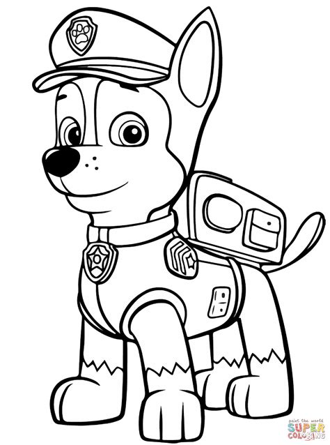 dibujos para colorear paw patrol|paw patrol imprimir.